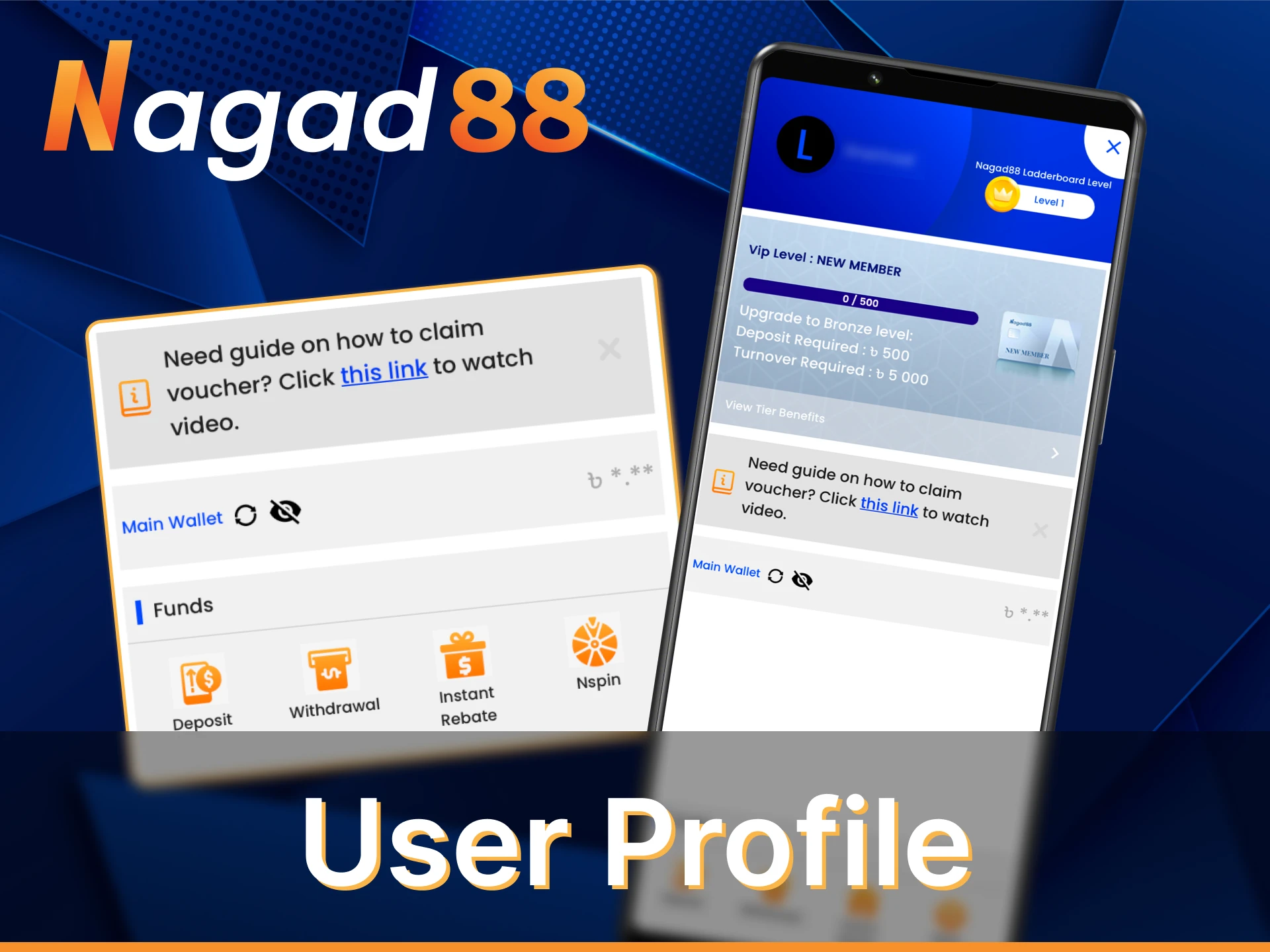 Customize your account through the Nagad88 Account Settings section.