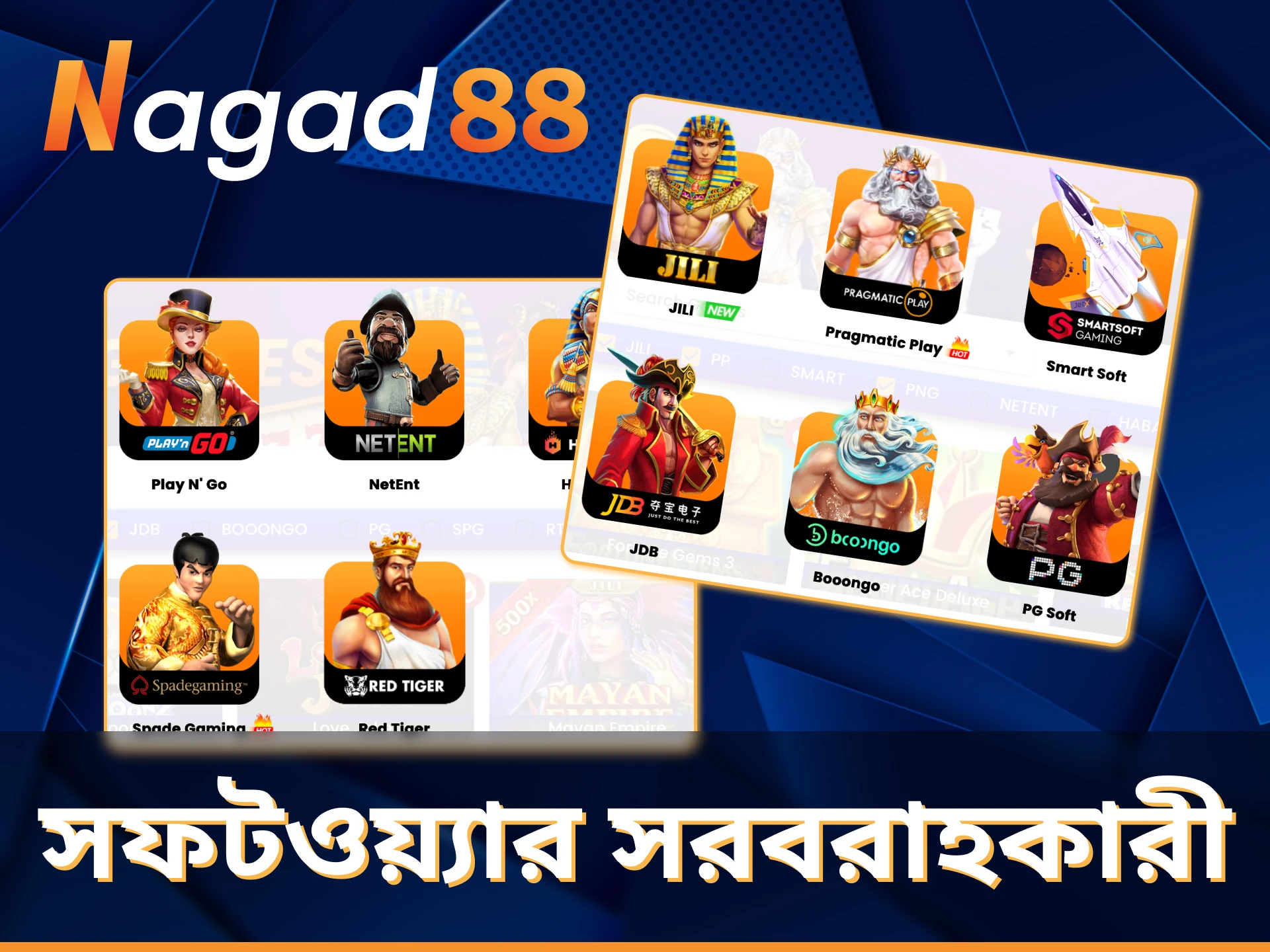 Nagad88 শীর্ষস্থানীয় সফটওয়্যার প্রদানকারীদের সাথে অংশীদারিত্ব করেছে।