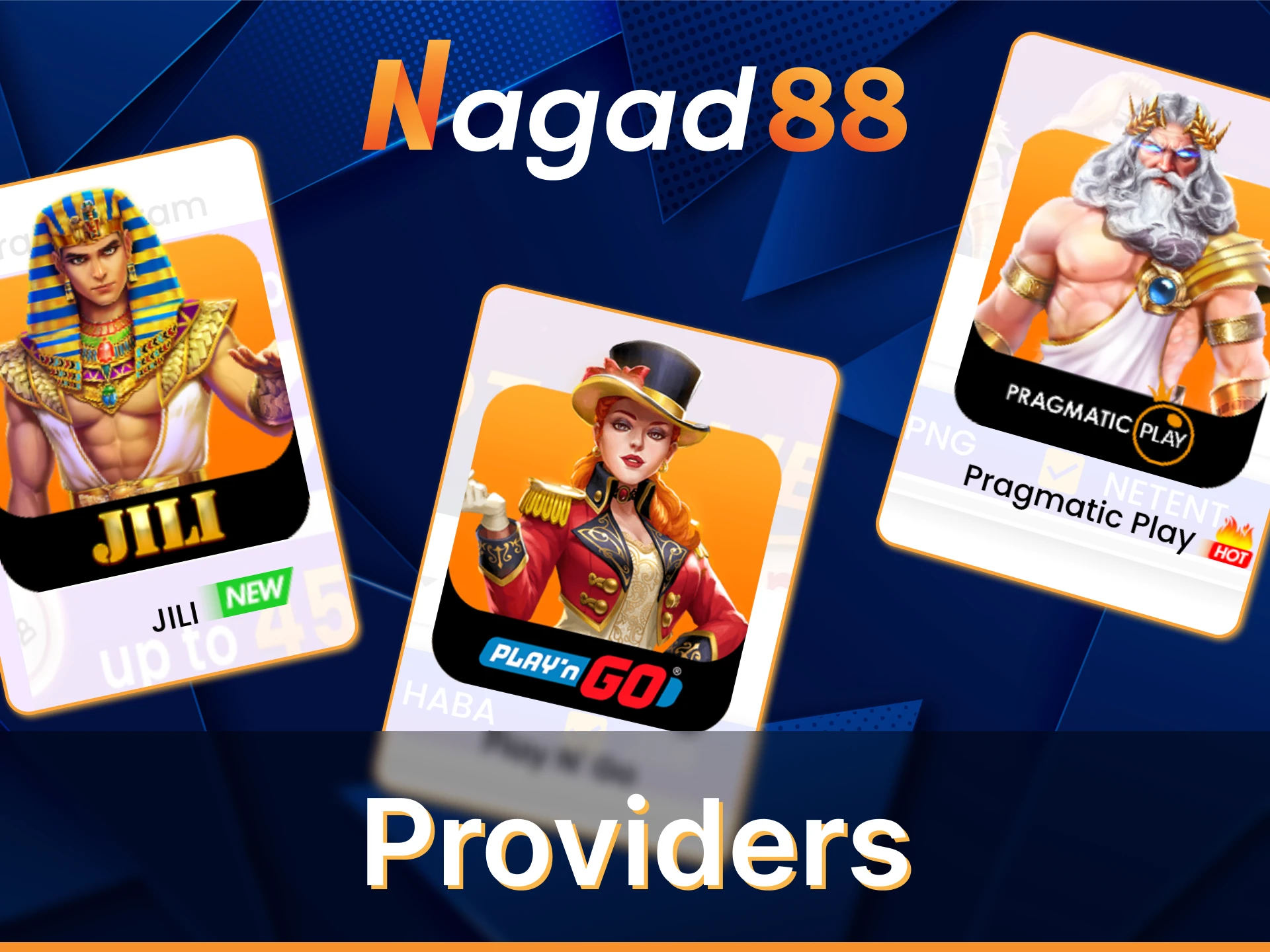 Nagad88 casino offers slots from famous providers.